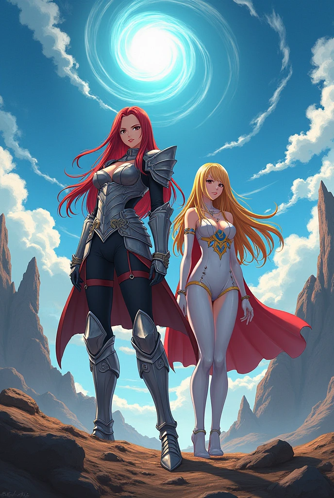 You can create Olivia Cooke playing Erza Scarlet from Fairy Tail alongside Emma Roberts playing Lucy Heartfilia