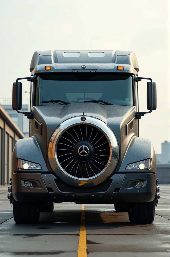 Mercedes benz ls 1634 with aircraft turbine