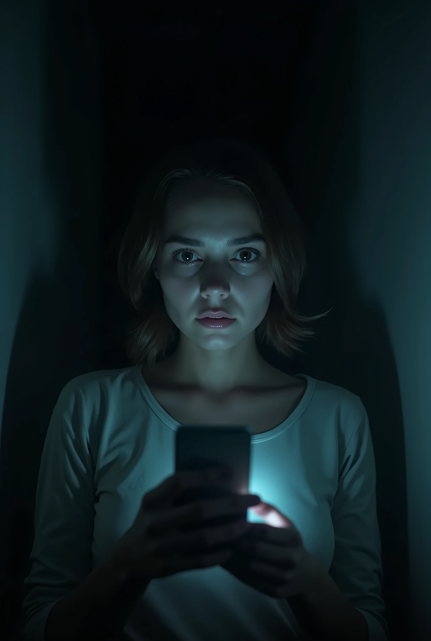 In the dead of night, a young woman named Emily received a strange call on her phone. The caller ID showed "Unknown," but the voice on the other end was her own.