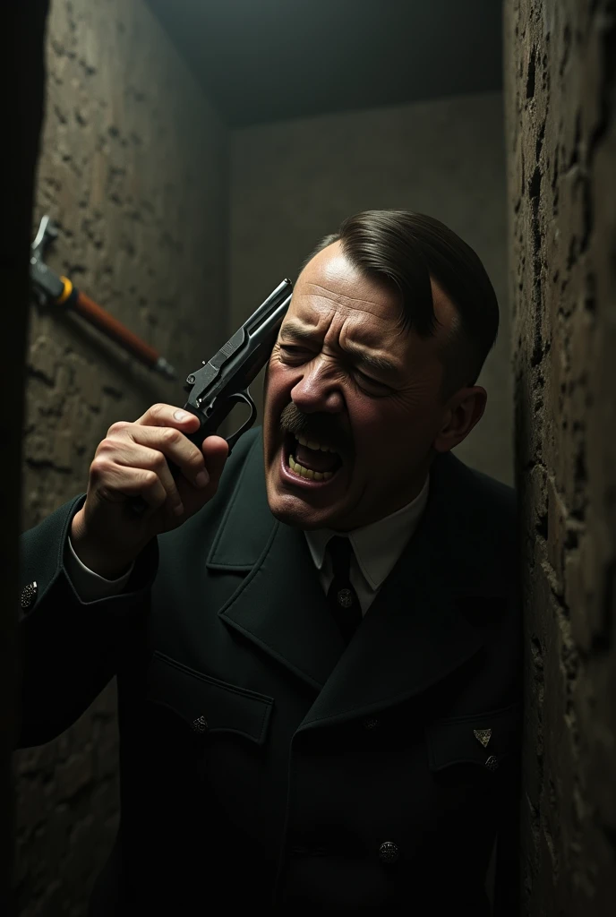 hitler shooting himself

