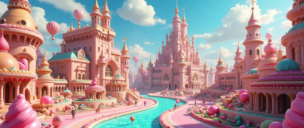 Invent a high quality kingdom named candy kingdom, give me 100 different types of candy bigger chocolate