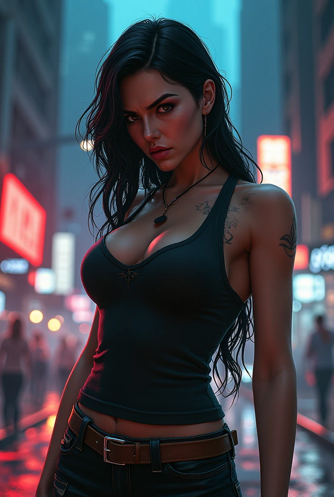 A woman in gta style