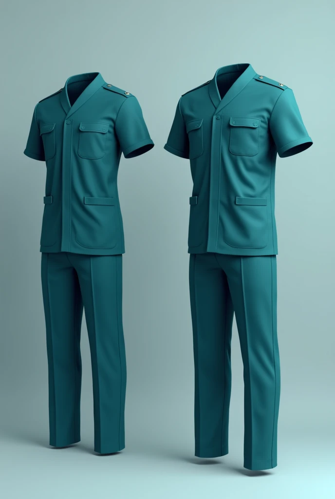Dark Cyan Medical Uniform Mockup - Free Vectors and PSD for Download