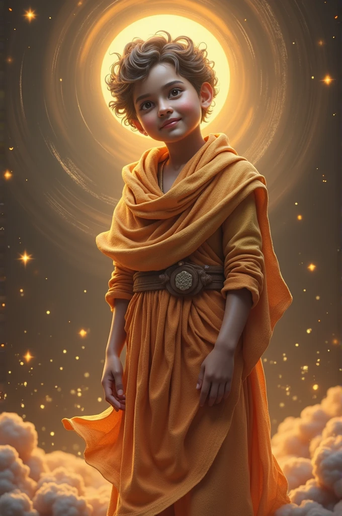 in 3d,Due to being preserved in cow dung, 12 yrs old his was named Gorakhnath and saint was made hin to assistance