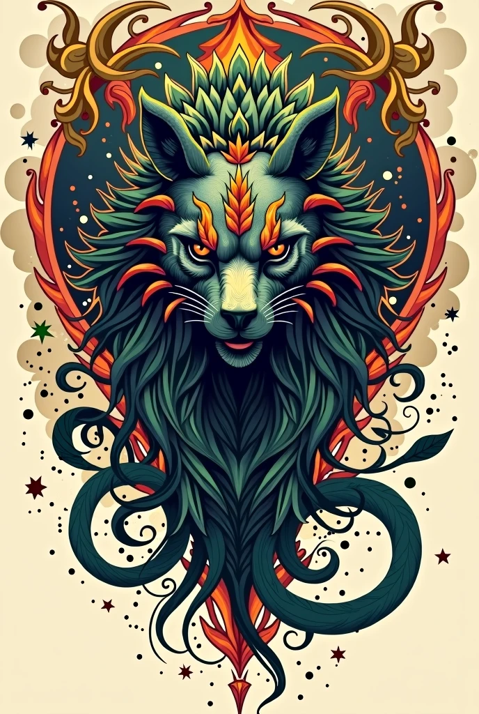 Anhangá art for tattoo