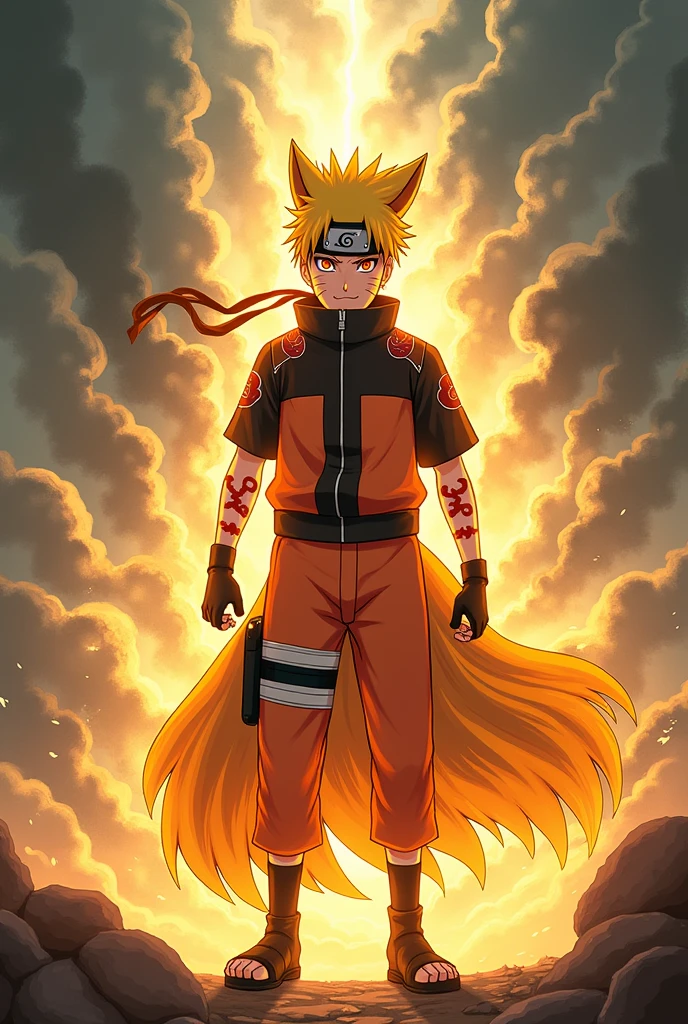 naruto kurama mode smiling
