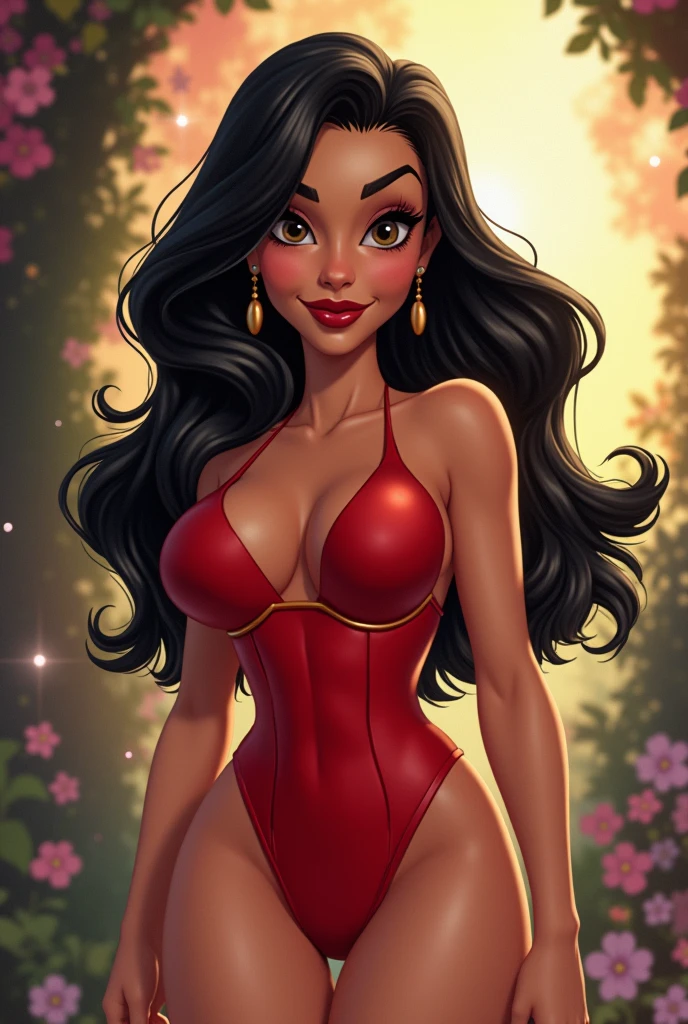 lisa ann drawn with disney character 