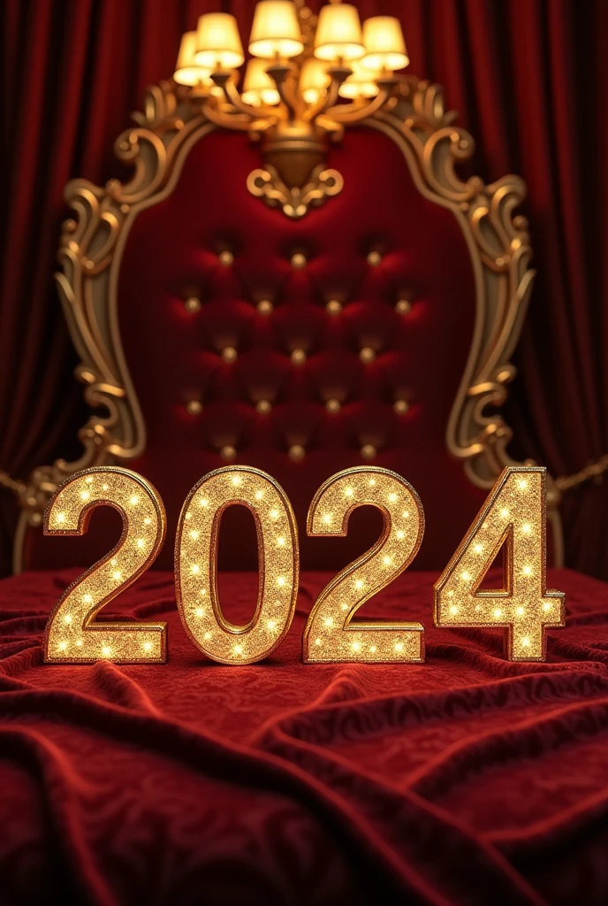 An image without people that is luxurious and elegant, with only the letters that say official sponsors of Miss Golden Aragua 2024.