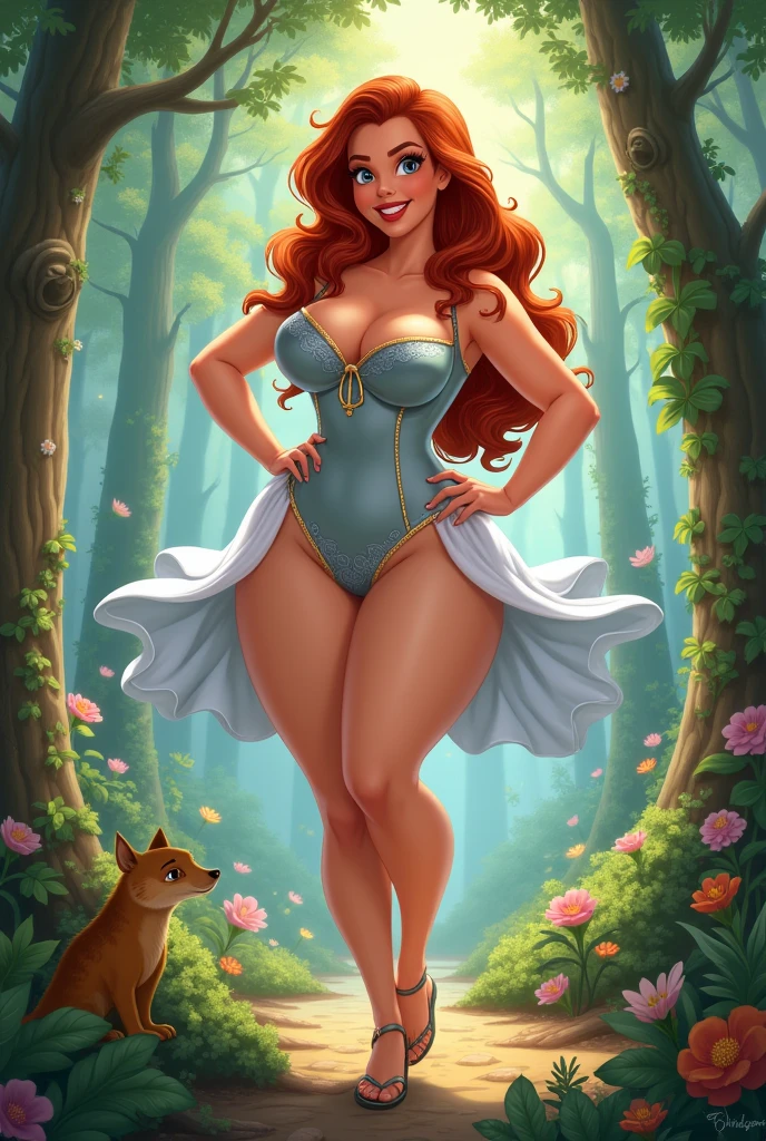 naked lisa ann drawn as a disney character