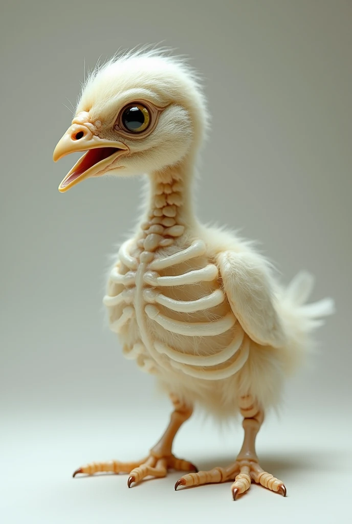 A skeleton chick