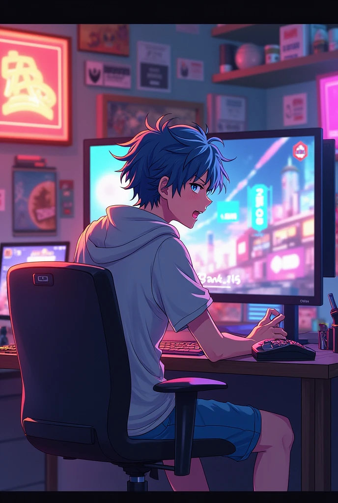 An anime streamer boy live for 24 hours