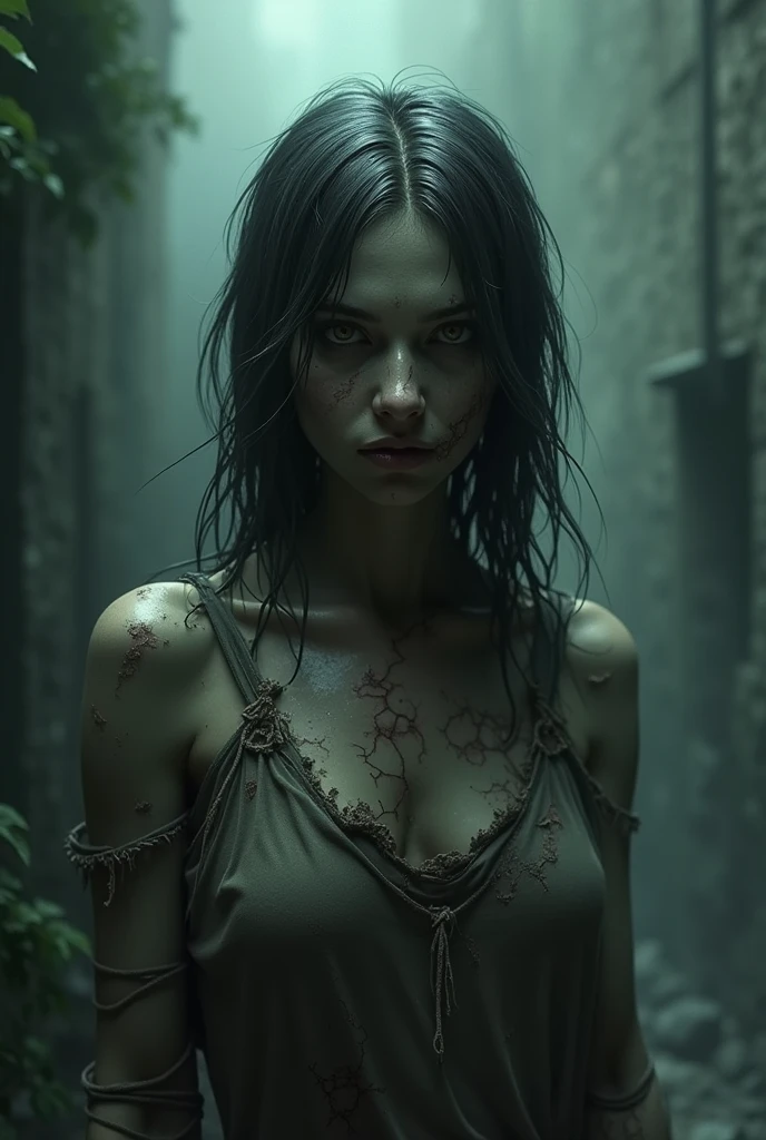 A dark zombie chick