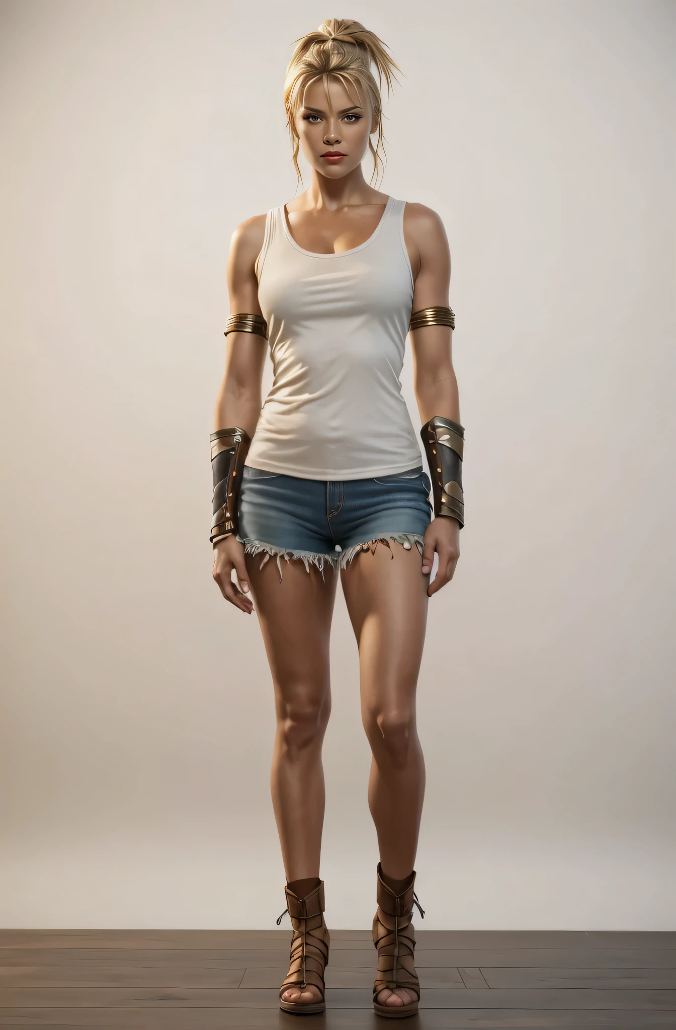Callisto from the TV series "Xena Warrior Princess", viewer's view, full-length photo, Realism, UHD, retina, masterpiece, accurate, anatomically correct, textured skin, super detail, high details, high quality, award winning, best quality, highres, 1080P