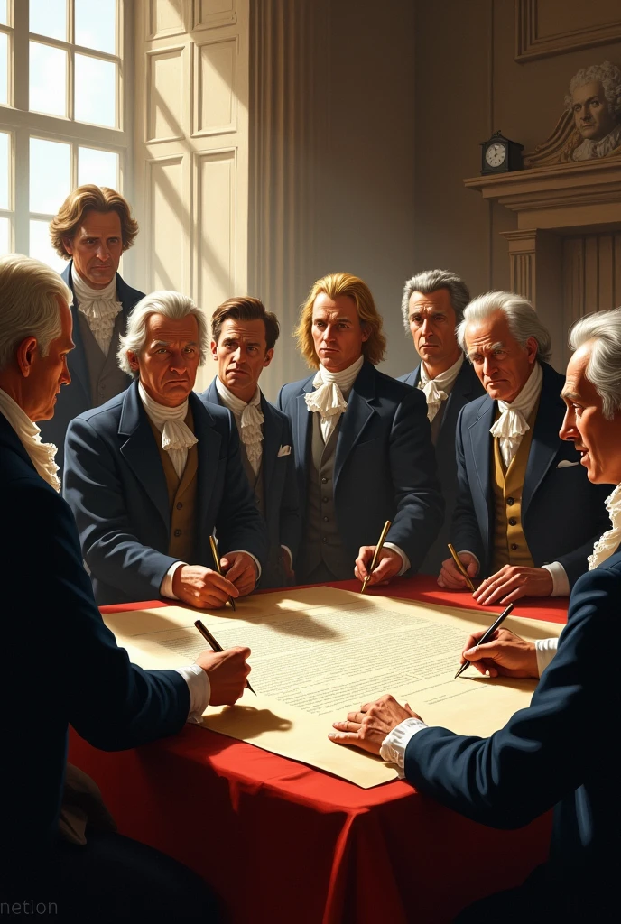 image about the declaration of independence of the United States 