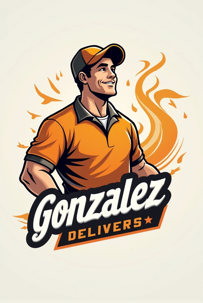 Logo for a delivery man named Gonzalez 