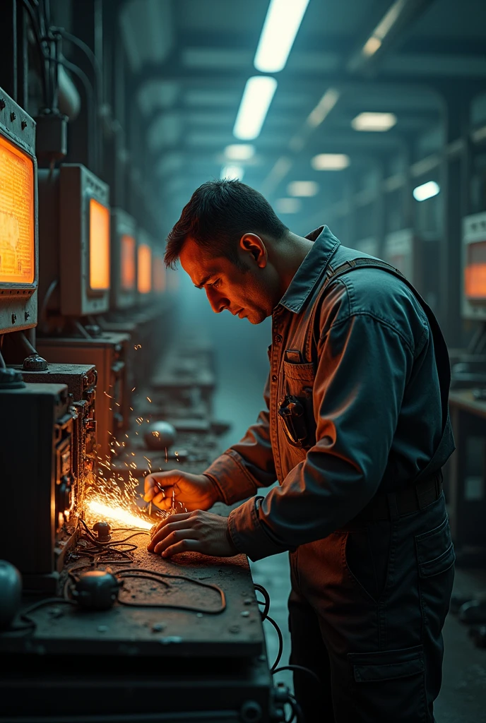 I am an electrical engineer working in a factory. I am very serious. I am 3