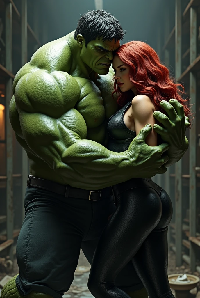 Hulk le mete el pene a black widow