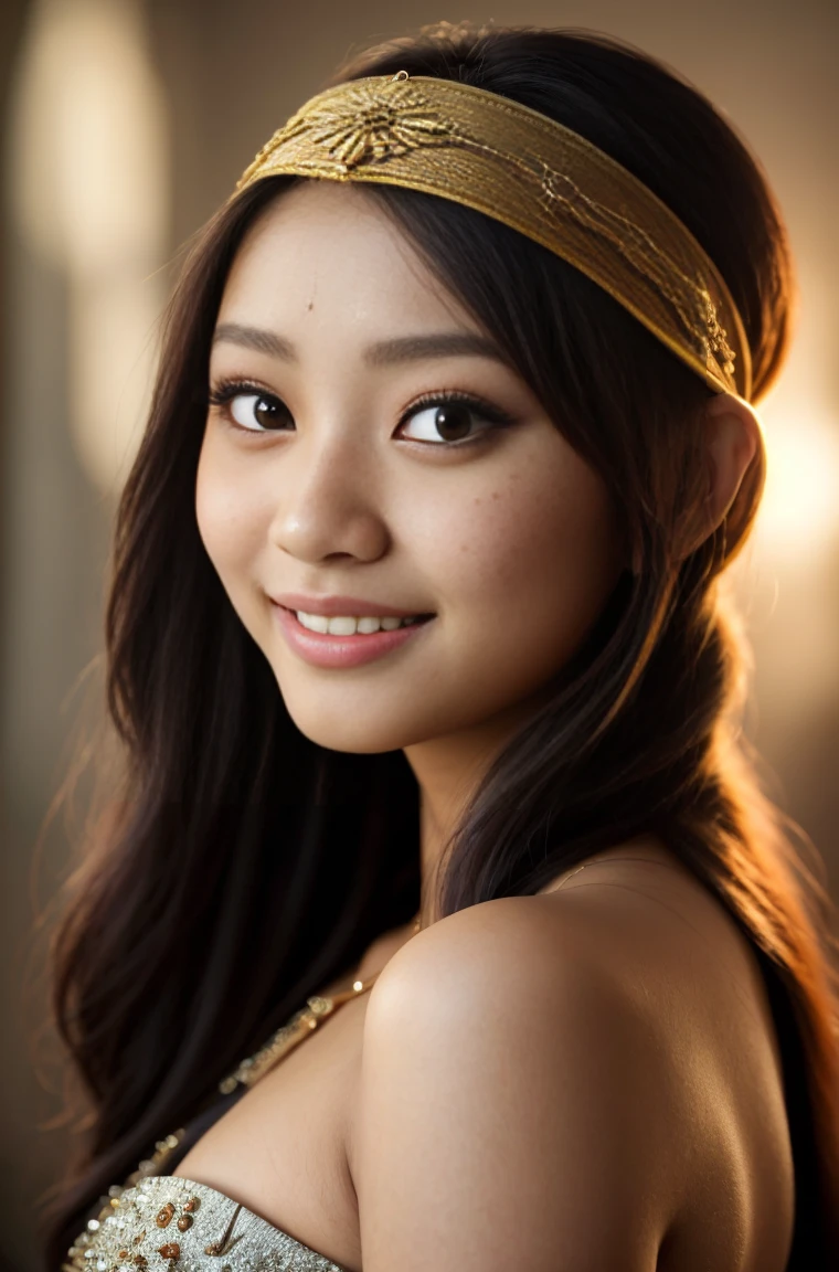 tzuyu, iu, yooa, bellydancer, cleavage, two beautiful javanese and chinese with hijab and few soft freckles, mole below eyes, detail skin texture, smile, , dramatic light , Rembrandt lighting scheme, (hyperrealism:1.2), (8K UHD:1.2), (photorealistic:1.2), shot with Canon EOS 5D Mark IV, detailed face, detailed skin texture, 35mm, over-the-shoulder shot,cool-toned color grading, Deep Focus cinematography effect, Natural Lighting, high quality, ultra detail, 8k resolution,