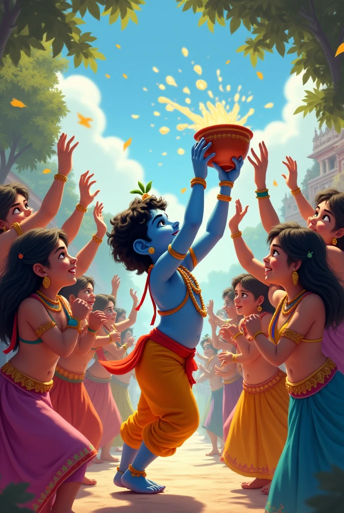 Krishna matki phodne ki pic