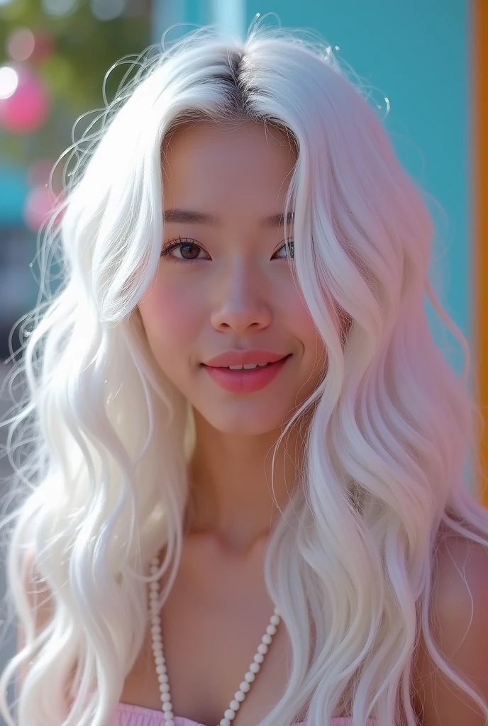 who makes videos on tik tok, white wavy hair