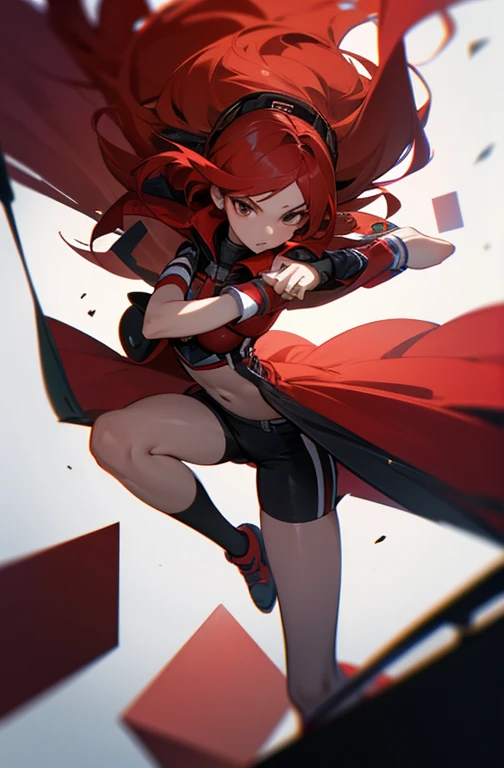 College girl with red hair and brown eyes, very controlling with her friend and who tends to jump very easily, seems good but when it comes to the truth, she's scary