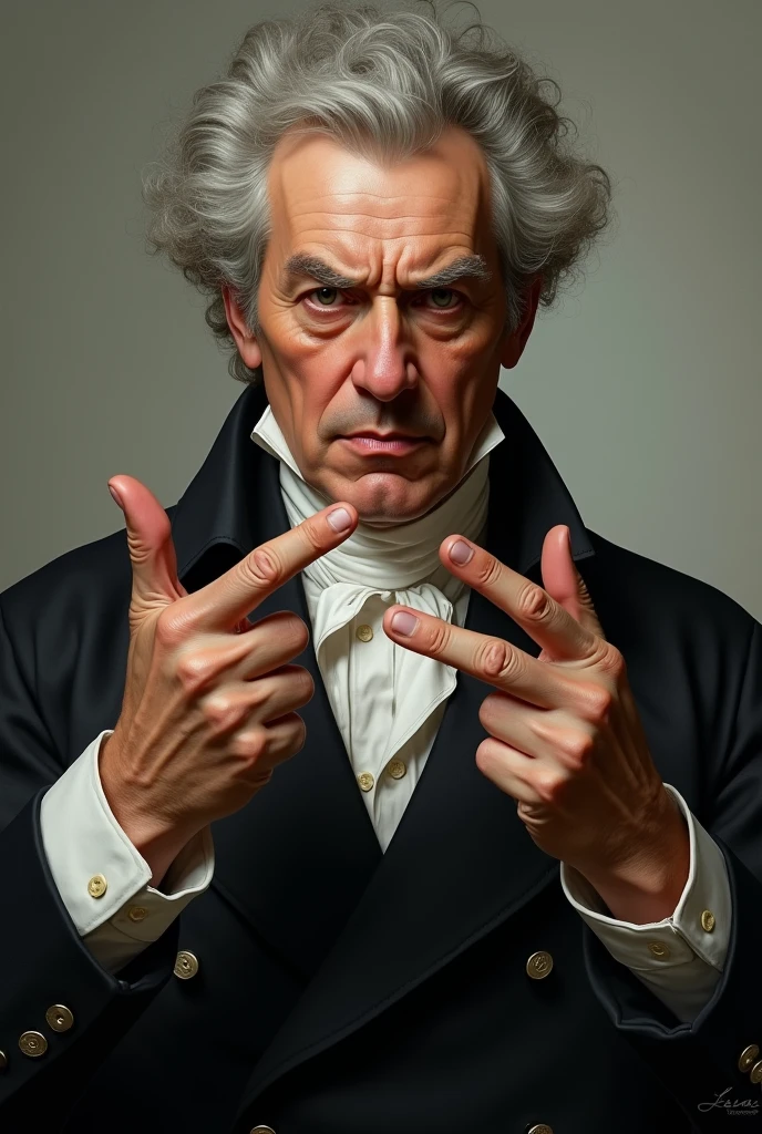 Thomas Malthus snapping his finger.