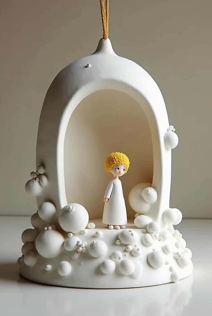 Plaster ornament with a little prince theme that looks luxurious, astract