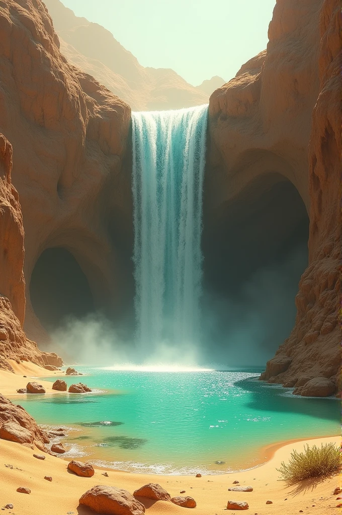 Waterfall in dessert