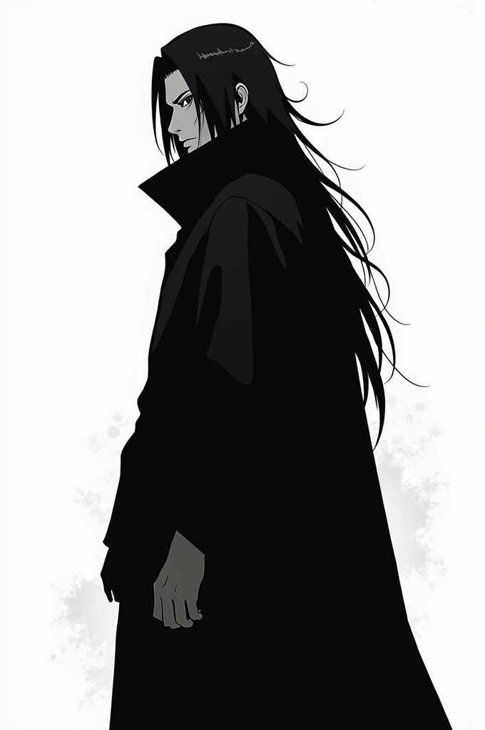 Itachi Uchiha without coulered without shading