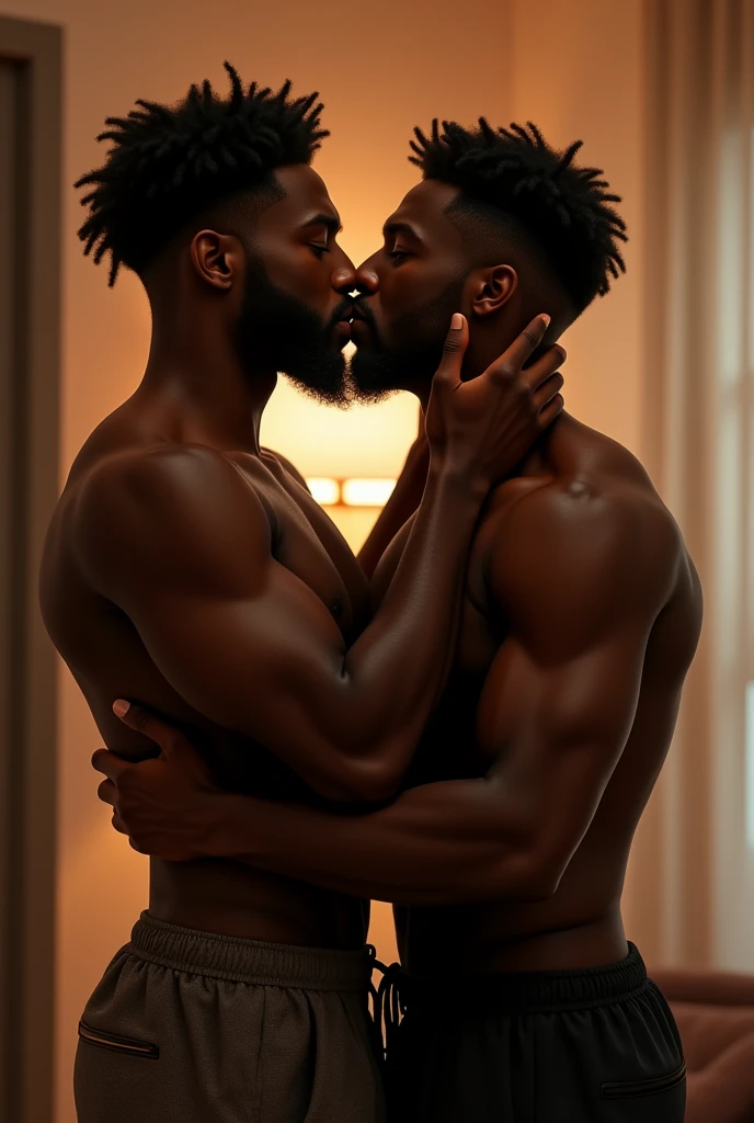 black men kissing