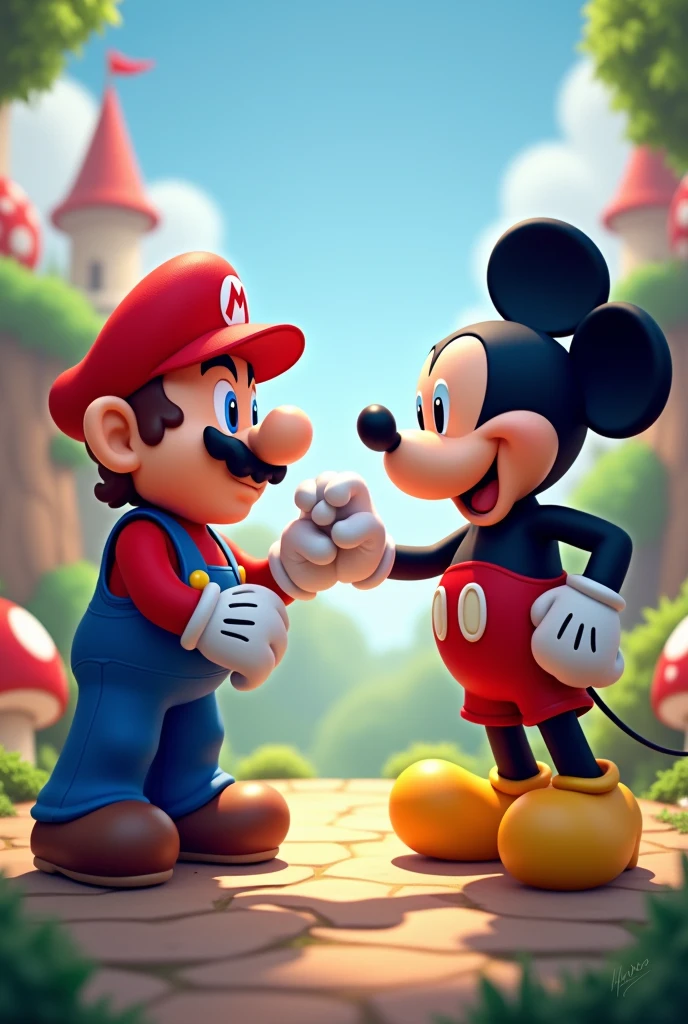 Mario and Mickey are playing rock-paper-scissors