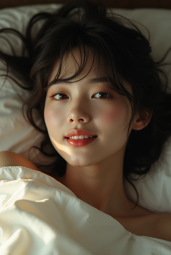 extremely quality photo, sharp focus, epic realism, realisitic, source_photo, proper alignment, young japanese actress, orgasmic climax, at bed