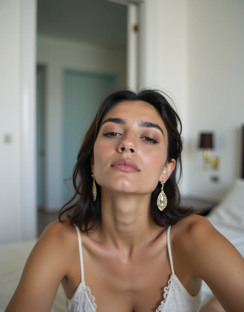 extremely quality photo, sharp focus, epic realism, realisitic, source_photo, proper alignment, young greek actress, orgasmic climax, at bed