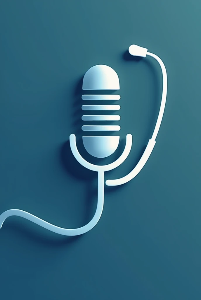 Logo that mixes microphone with stethoscope