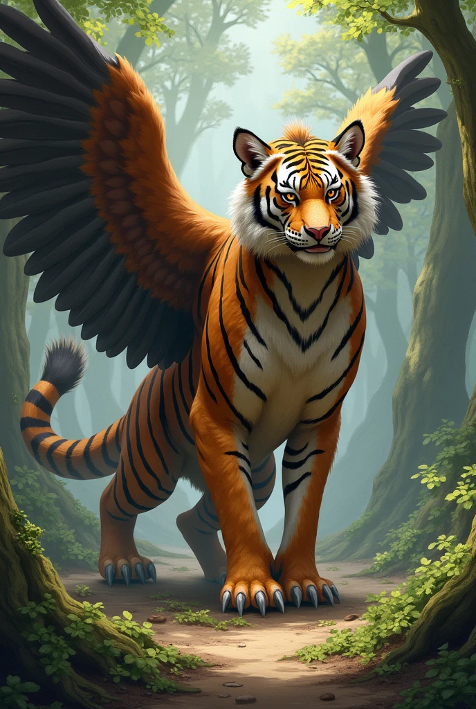 A creature that combines a bird and a tiger