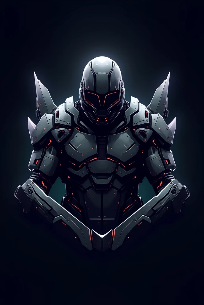 M dark digital biker logo