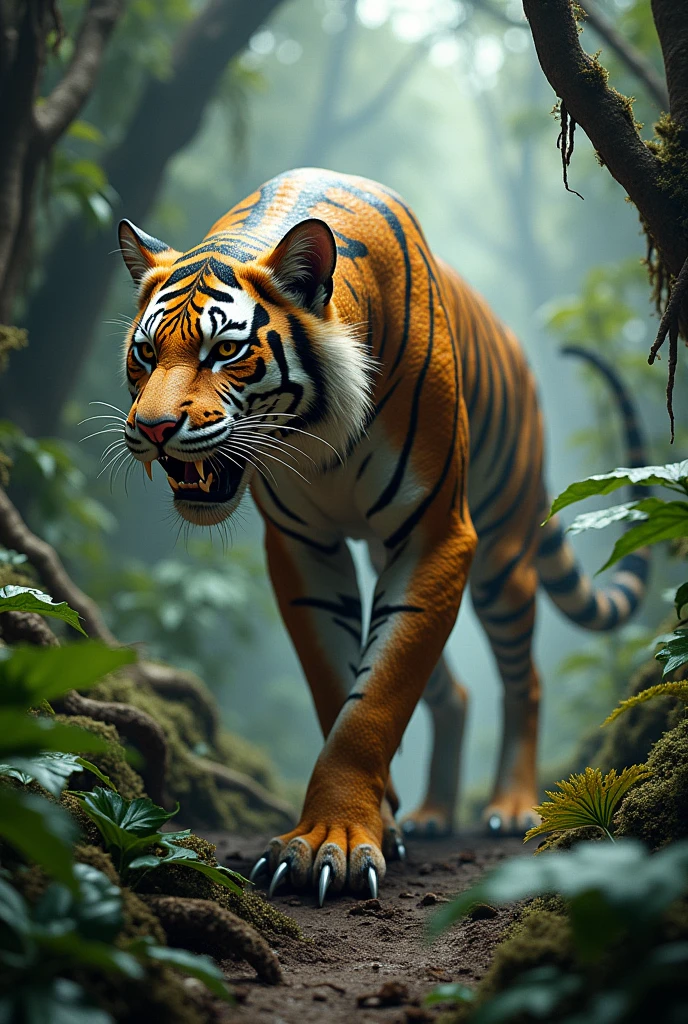 A creature that combines a snake and a tiger