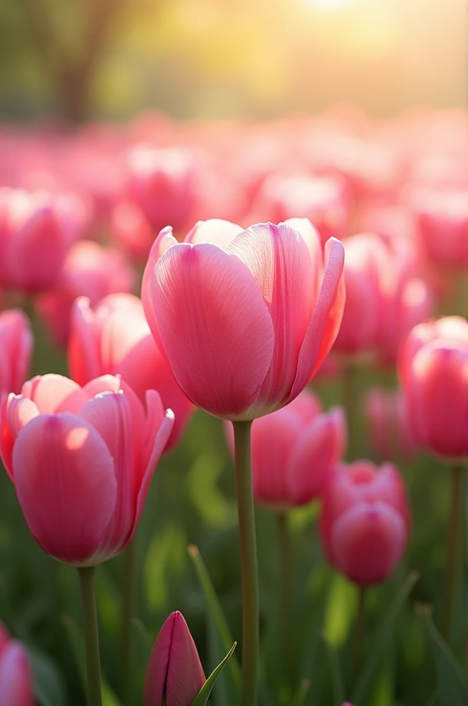 Pink tulips