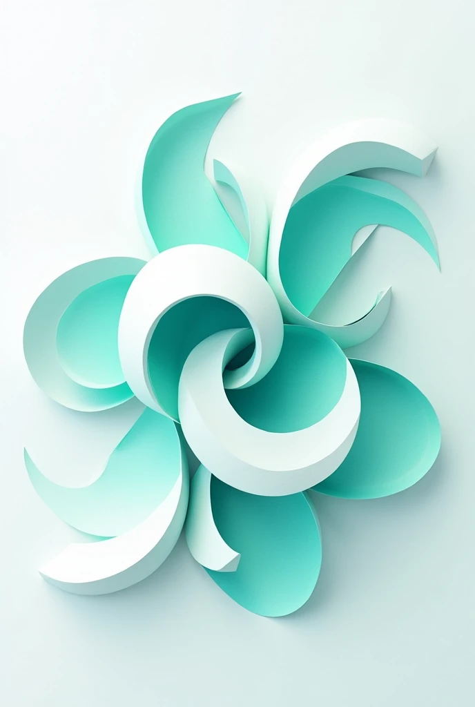 In the style of paper cut out and the combination of white and turquoise color About A diagram
Designed with rotating vectors
The image is 12 x 9