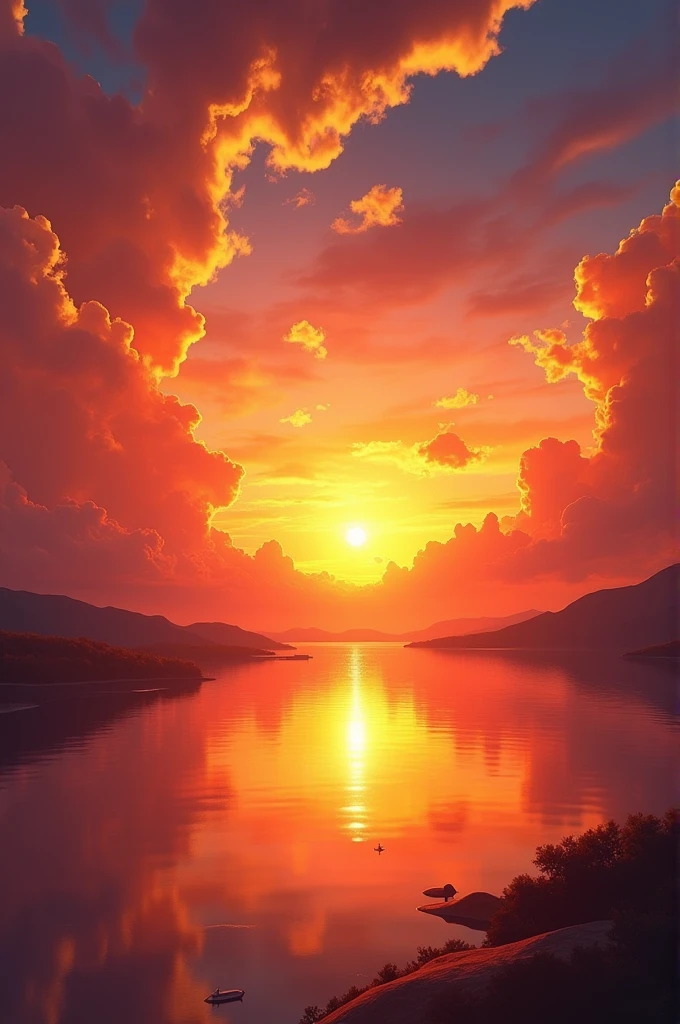 A beautiful sunset 