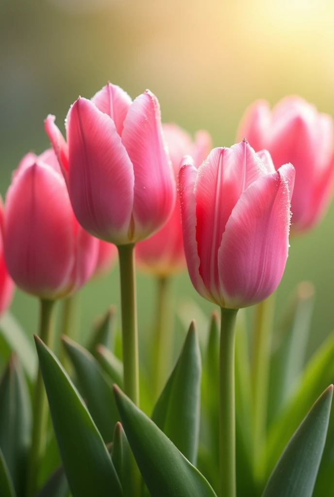 Pretty pink tulips