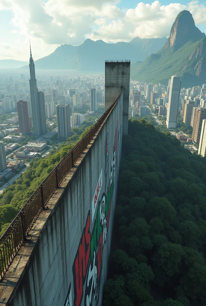 Create a Berlin Wall dividing the cities of São Paulo and Rio de Janeiro