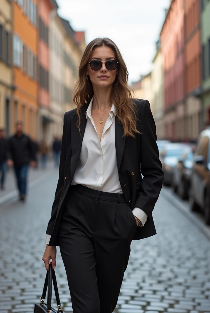 Stylish head to toe woman Stockholm