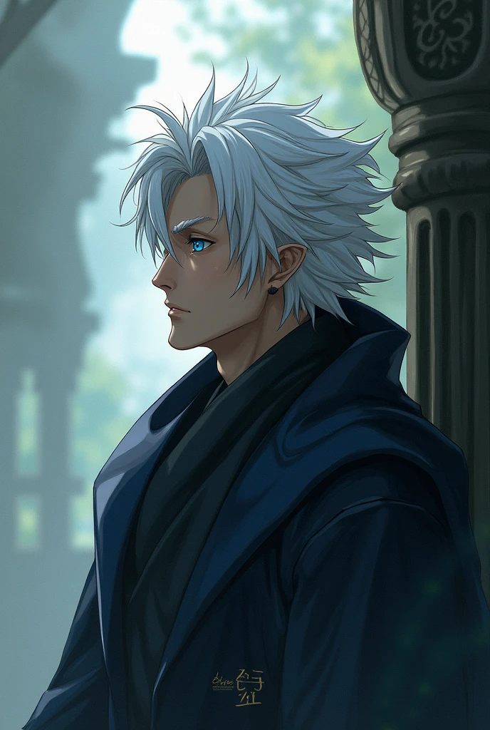 Make Satoru Gojo thoughtful 