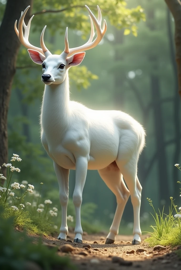White deer realistic