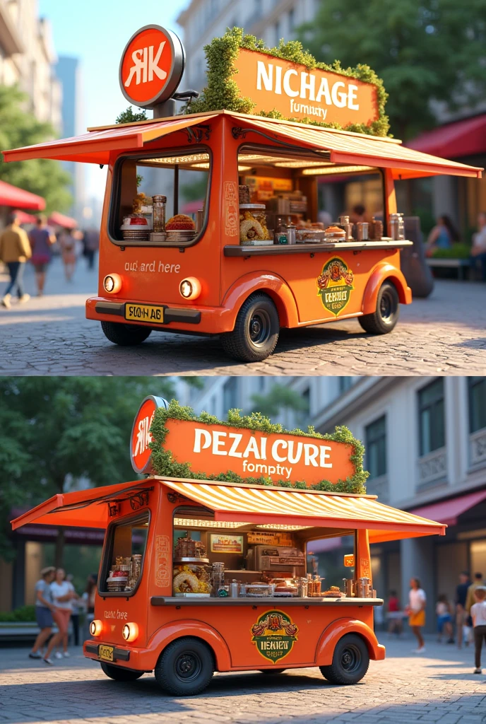 food cart 3d images