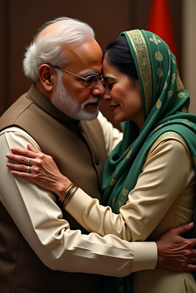 Modi and hasina are crying together