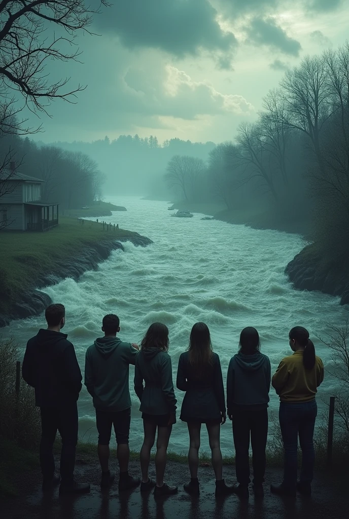 Flood people are watching