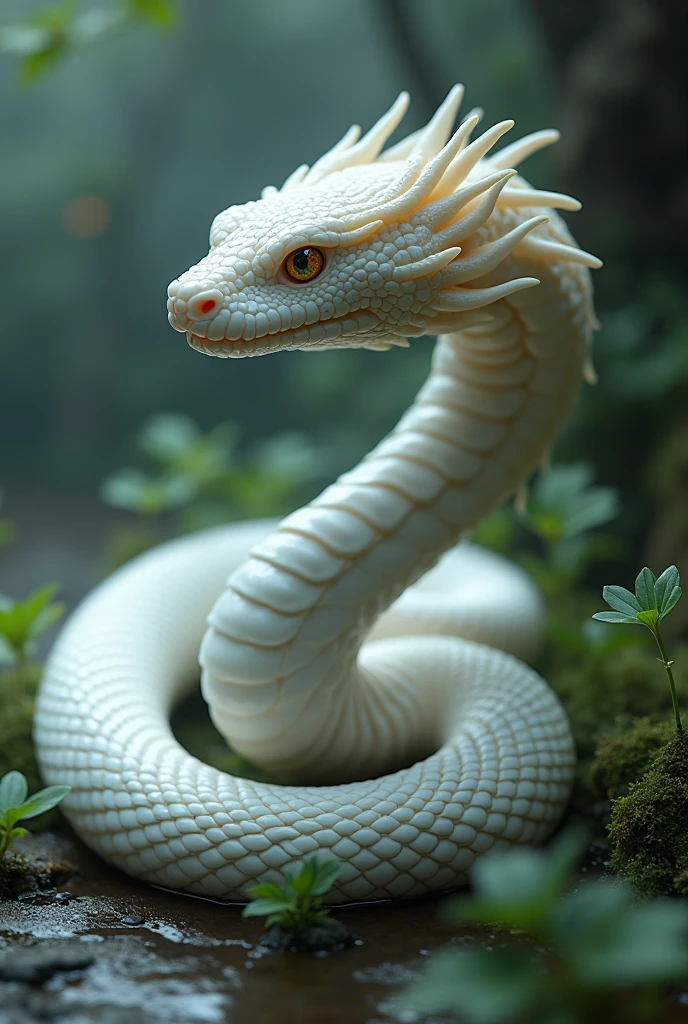 White snake realistic