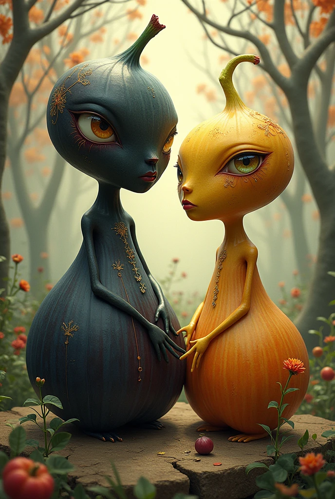 One Princess Black fig and one half fig,